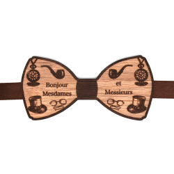 Noeud Papillon en bois "Gentlemen"